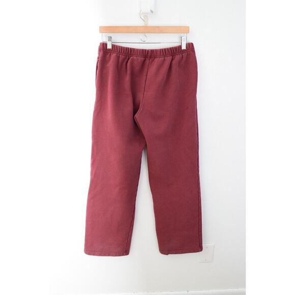 Guizio X Champion Reverse Weave Flare Sweatpants Medium Red READ - Picture 2 of 5